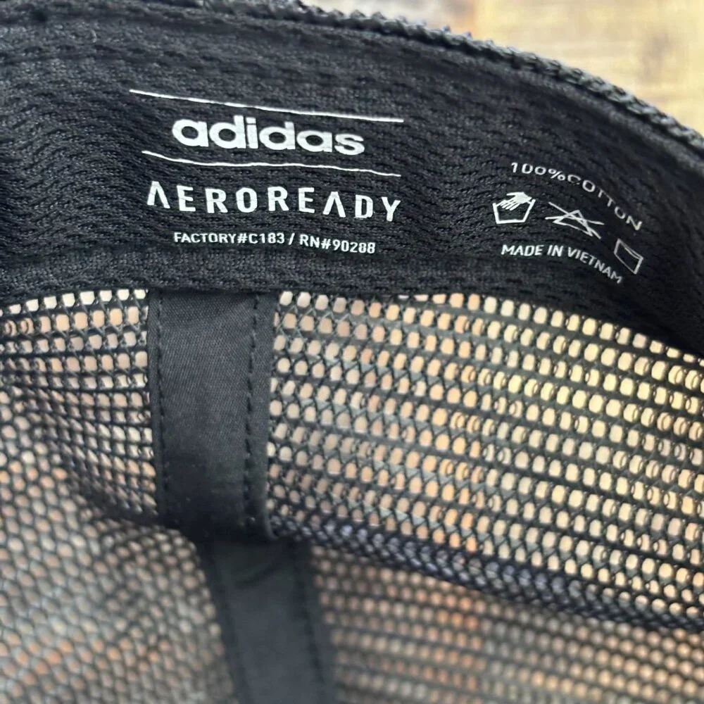 Adidas Womens Aeroready‎ Black Mesh Trucker Hat